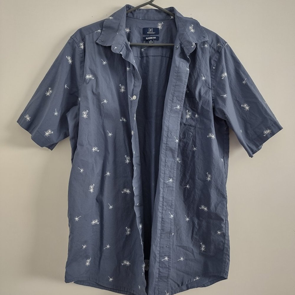 George Men's Blue Button Up